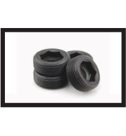 Pipe Plugs – Threaded Sealing Plugs for Hydraulic and Pneumatic Ports – Steel Zinc Plated, SS 316, BSPP/NPT/Metric Taper Threads M6-M48, Flat Head Drive, O-Ring Sealed for Leak Proof Pipe Ends